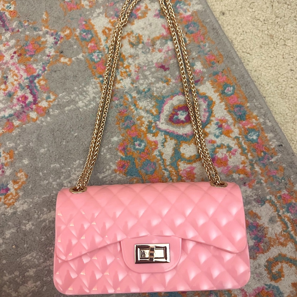 Pink shoulder bag